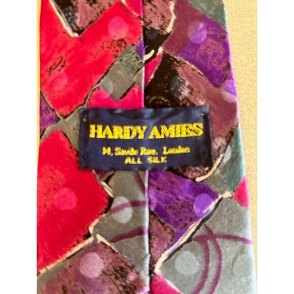 Vintage Hardy Amies All Silk Ties – Set of 3 1990s Savile Row - Picture 5 of 5
